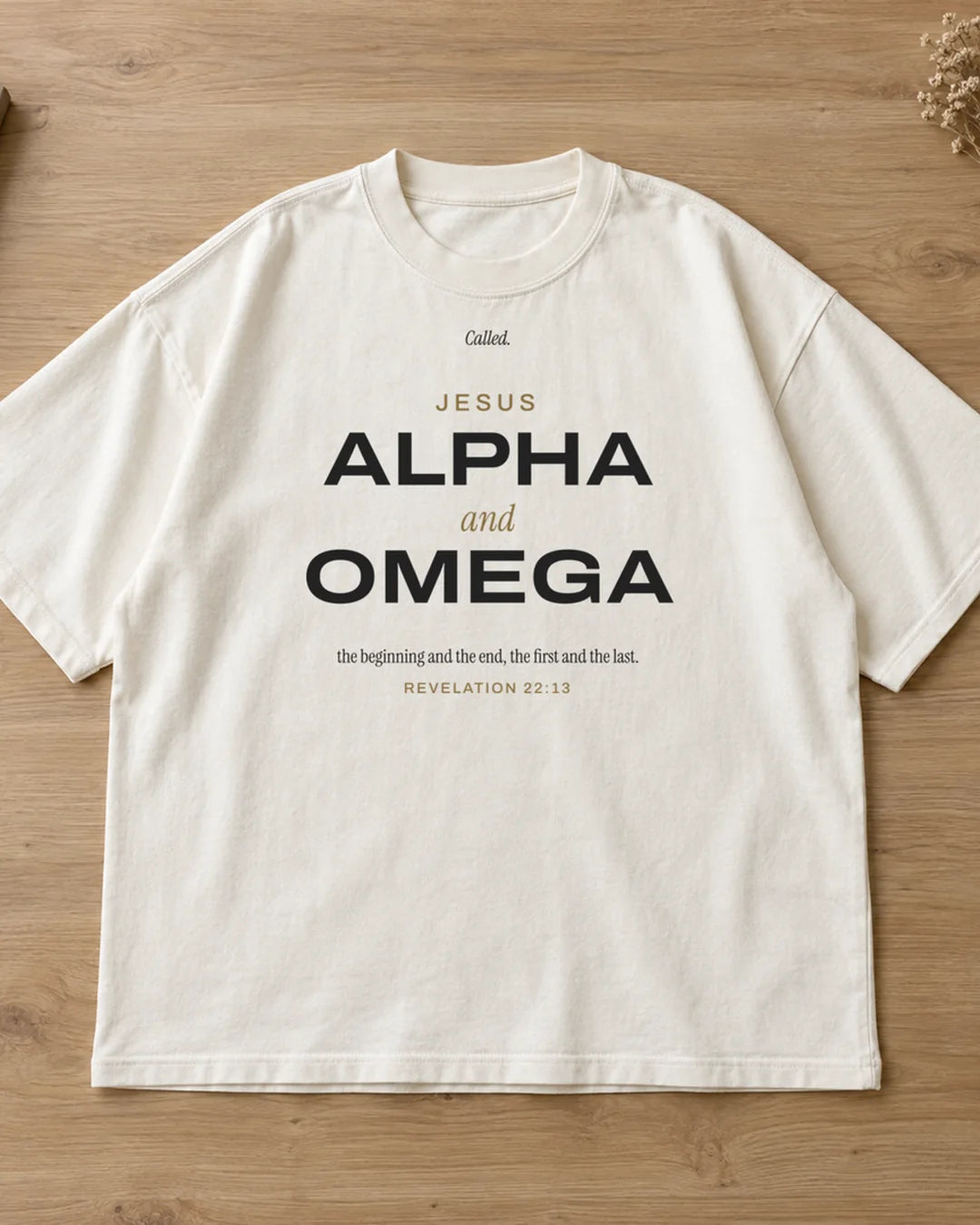 Alpha and Omega Tee, alternativ visning